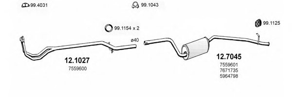 ASSO ART0835 Exhaust System